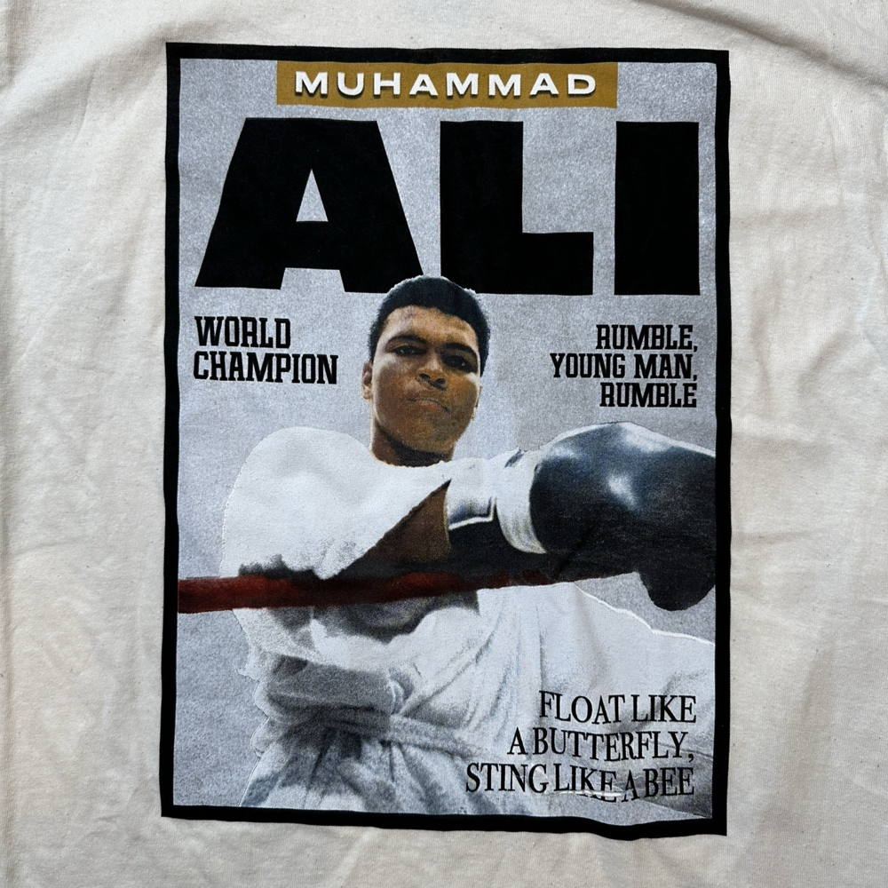 Muhammad Ali Float Like A Butterfly T Shirt Medium New World Champ Boxing NWOT